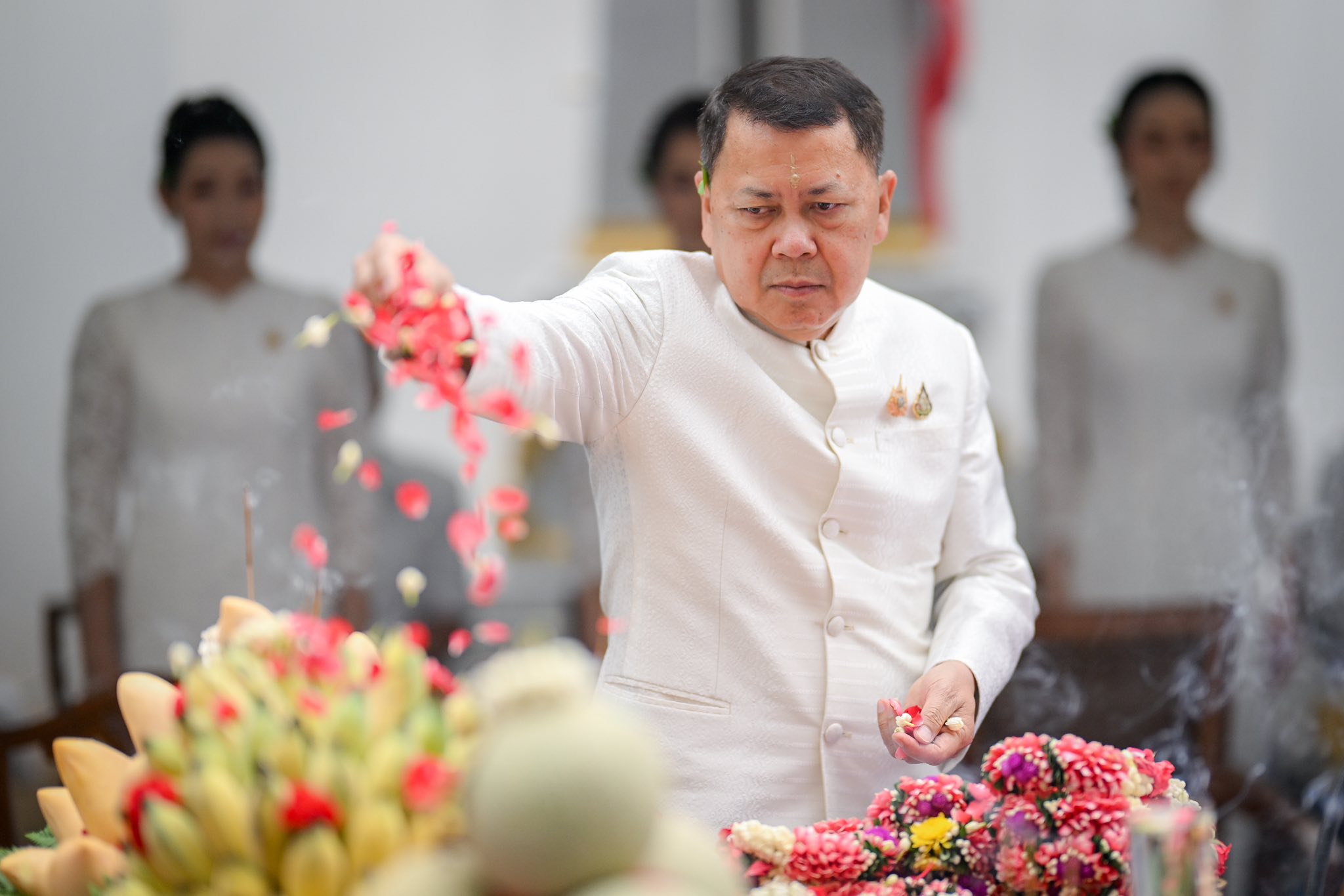 มกอช.เข้าร่วมพิธีบวงสรวงบูรพกษัตริย์ องค์พระพิรุณทรงนาค และสิ่งศักดิ์สิทธิ์ประจำกระทรวงเกษตรและสหกรณ์ เนื่องในวันพระราชพิธีพืชมงคลจรดพระนังคัลแรกนาขวัญ ประจำปี 2568 ในวันที่ 2 พฤษภาคม 2568